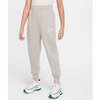 Nike Sportswear Club Fleece Fitted Trousers with High Waistband for Older Children (Girls), College Grey/College Grey/White, FD2921-009, S