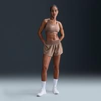 Nike One Women's Dri-FIT Mid-Rise 8cm (approx.) Brief-Lined Shorts - Brown - Polyester