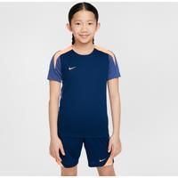 Nike Dri-FIT Strike Older Kids' Short-Sleeve Football Top - Blue - Polyester