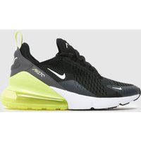 Nike black & green air max 270 Youth trainers