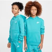 Nike Sportswear Club Fleece Older Kids' Pullover Hoodie - Green - Cotton/Polyester