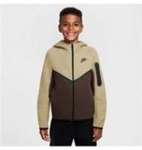 Nike Sportswear Tech Fleece Hoodie Age 10-11 Sz M Olive Brown HV5867 238 P25 - Age 10-11 (Medium) Age 10-11 (Medium)