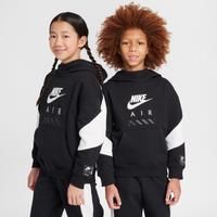 Nike Air Older Kids' Fleece Pullover Hoodie - Black - Cotton