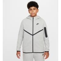 Nike Sportswear Tech Fleece Older Kids' Full-Zip Hoodie (Extended Size) - Grey - Cotton/Polyester