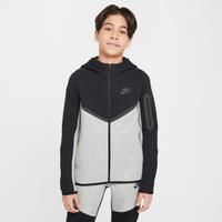 Nike Sportswear Tech Fleece Older Kids' Full-Zip Hoodie - Grey - Cotton/Polyester