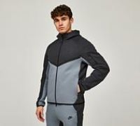 Nike Tech Fleece Windrunner Colour Block Hoodie - Grey - Size M