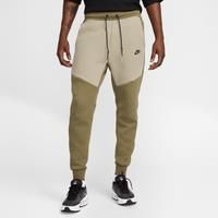 Nike Tech Men's Fleece Joggers - Green - Cotton/Polyester