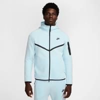 Nike Tech Men's Full-Zip Windrunner Hoodie - Blue - Cotton/Polyester