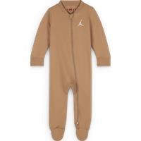 Nike Jordan Baby (09M) Jumpman Footed Overalls - Brown - Cotton