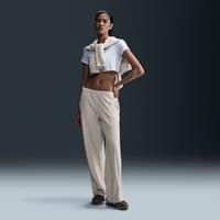 Nike Sportswear Chill Knit Women's Mid-Rise Velour Trousers - Brown - Polyester/Elastane
