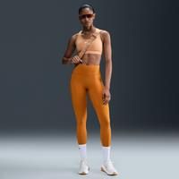 Nike Universa Women's Medium-Support High-Waisted Full-Length Leggings with Pockets - Orange - Polyester/Elastane