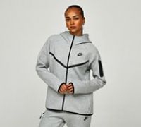 Nike Womens Tech Fleece Windrunner Full Zip Hoodie - Grey - Size XS