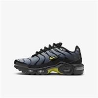 Nike Air Max Plus GS UK 5 EUR 38 Black Yellow Wolf Grey CD0609 033