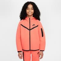 Nike Sportswear Tech Fleece Girls' Full-Zip Hoodie - Orange