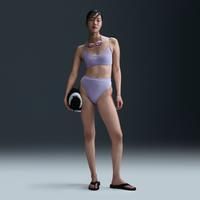 Nike Essential Women's High-Waisted Swimming Bottoms - Purple - Sustainable Materials