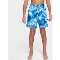 Nike Swim Voyage Older Kids' (Boys') 10cm (approx.) Brief-Lined Cargo Shorts - Blue - Polyester