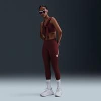Nike Fast Women's Mid-Rise 7/8 Leggings - Red - Polyester/Elastane