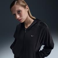 Nike Sportswear Chill Knit Women's Loose Velour Full-Zip Hoodie - Black - Polyester/Elastane