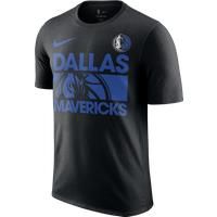 Dallas Mavericks Courtside Men's Nike NBA T-Shirt - Black - Cotton