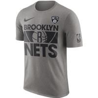 Brooklyn Nets Courtside Men's Nike NBA T-Shirt - Grey - Cotton