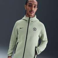 Chelsea F.C. Tech Windrunner Men's Nike Football Fleece Full-Zip Hoodie - Green - Cotton/Polyester