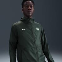 Chelsea F.C. Academy Pro Men's Nike Football Hooded Rain Jacket - Green - Polyester