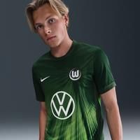 VfL Wolfsburg 2025/2026 Stadium Home Men's Nike Dri-FIT Football Replica Short-Sleeve Top - Green - Polyester