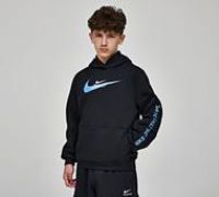Nike Sportswear HV6965-010 Fleece Hoodie for Older Children, Black, L