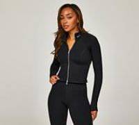 Nike Womens Full Zip Jacket - Black - Size S