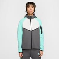 Nike Sportswear Tech Men's Fleece Full-Zip Windrunner Hoodie - Grey - Cotton/Polyester