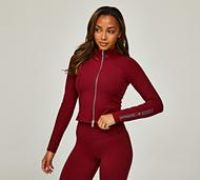 Nike Womens Full Zip Jacket - Red - Size S