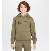 Nike Sportswear Older Kids' Fleece Pullover Hoodie - Green - Cotton/Polyester