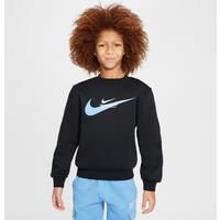 Nike Sportswear HV6968-010 Fleece Crew Neck Sweatshirt for Older Children, Black, M
