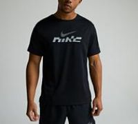 Nike Dri-FIT UV Miler Flash T-Shirt - Black - Size M