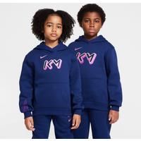 Nike Kylian Mbapp Club Fleece Older Kids' Football Hoodie - Blue - Cotton/Polyester
