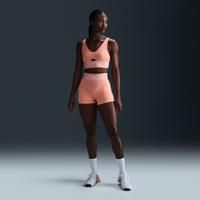 Nike Pro Sculpt Women's High-Waisted 7.5cm (approx.) Biker Shorts - Orange - Polyester/Elastane