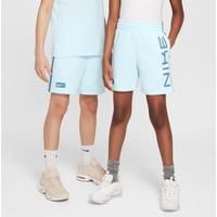 Nike Multi Older Kids' Dri-FIT Fleece Shorts - Blue - Cotton/Polyester
