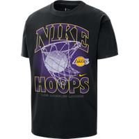 Los Angeles Lakers Courtside Men's Nike NBA Max90 T-Shirt - Black - Cotton