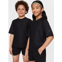 Nike Multi Older Kids' Dri-FIT ADV Short-Sleeve Top - Black - Polyester/Elastane