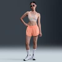Nike One Women's Dri-FIT Mid-Rise 8cm (approx.) Brief-Lined Shorts - Orange - Polyester
