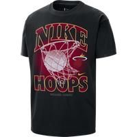 Miami Heat Courtside Men's Nike NBA Max90 T-Shirt - Black - Cotton