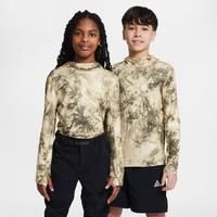 Nike ACG Older Kids' Dri-FIT UV Long-Sleeve Hooded Top - Brown - Polyester
