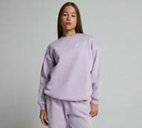 Nike Girls Club Fleece Oversized Crewneck - Pink - Size L/G