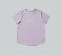 Nike One Fitted Older Kids' (Girls') Dri-FIT Short-Sleeve Top - Purple - Polyester