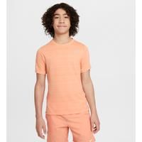 Nike Dri-FIT Miler Older Kids' (Boys') Training Top - Orange - Polyester