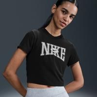 Nike Sportswear Women's Slim Cropped T-Shirt - Black - Modal/Cotton/Elastane