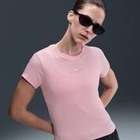 Nike Sportswear Chill Knit Women's T-shirt - Pink - Modal/Cotton/Elastane