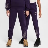 Nike Kylian Mbapp Club Fleece Older Kids' Football Joggers - Purple - Cotton/Polyester