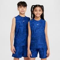 Nike Multi Older Kids' Dri-FIT Sleeveless Top - Blue - Polyester/Elastane