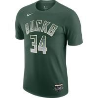 Giannis Antetokounmpo Milwaukee Bucks Select Series Men's Nike NBA T-Shirt - Green - Cotton